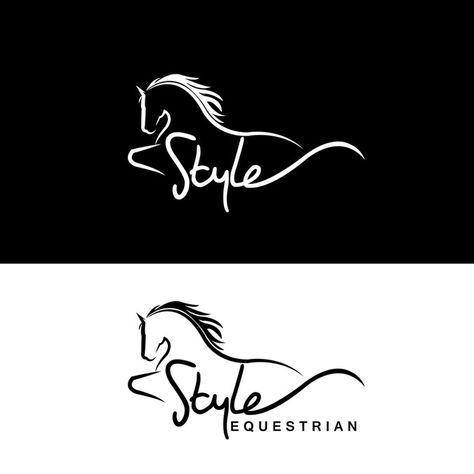 Winning design by oslns Equine Logo Design, Equine Logos, Equestrian Logo, Horse Stencil, Horse Logo Design, Equestrian Design, Web Design Quotes, Horse Dressage, Creative Web Design