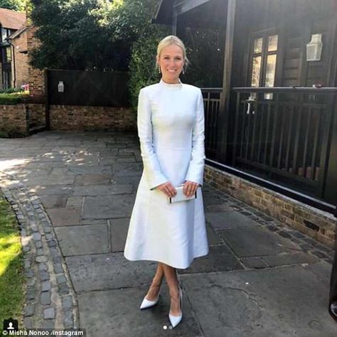 Misha Nonoo advertises Husband blouse worn by Meghan Markle | Daily Mail Online Harry Meghan Wedding, Cliveden House, Meghan Wedding, Harry And Meghan Wedding, Birthday Dress 21st, Literary Festival, 21st Birthday Outfits, Dress Bar, Bar Outfits