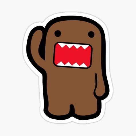 Domo Stickers for Sale | Redbubble Matchbox Crafts, Skate Stickers, Iphone Stickers, Sticker Design Inspiration, Bubble Stickers, Iphone Case Stickers, Cute Couple Gifts, Wallpaper Stickers, Scrapbook Stickers Printable