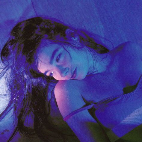 Nobuyoshi Araki, A Woman, Bed, Hair, Blue