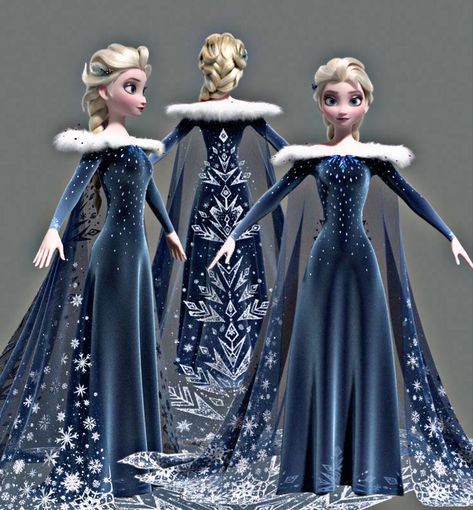 Elsa Dress Frozen 2, Frozen Elsa Cosplay, Elsa Outfit Ideas, Elsa Concept Art, Kristoff Costume, Elsa Inspired Dress, Frozen Anna And Kristoff, Frozen Halloween, Frozen Cosplay