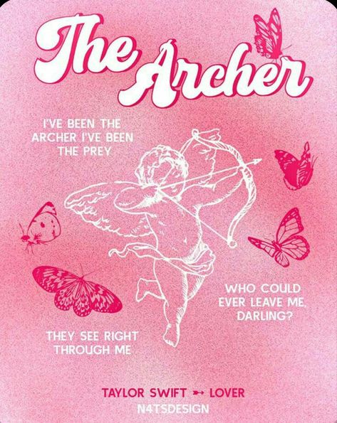 The Archer Poster, Taylor Poster, Poster Cute, Taylor Lyrics, The Archer, Poster Wallpaper, Dorm Posters, Taylor Swift Posters, Lyric Poster