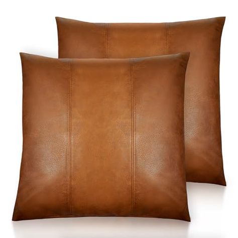 Outdoor Modern Farmhouse, Leather Throw Pillow, Room Couches, Leather Throw Pillows, Living Bedroom, Garden Pillows, Outdoor Pillow Covers, Leather Pillow, Room Couch