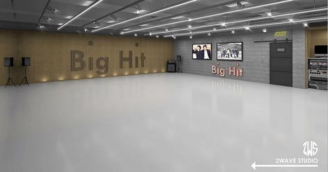 Concept photos of Big Hit Entertainment‘s new studio in Gangnam have been revealed, and it looks fantastic. Big Hit Entertainment recently revealed they will be moving to a new studio in Gangnam, and interior design firm, 2WAVE STUDIO, have just released their concept photos of the new office’s design. Their new studio has a very … Dance Studio Design, Background Zoom, Office Rental, Big Hit Entertainment, Dance Rooms, Teaching Essentials, Zoom Background, Concept Photos, Minimalistic Style