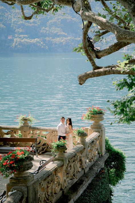 Stephanie & Patrick // Honeymoon session in Villa del Balbianello, Lake Como Lake Como Italy Honeymoon, Couple Photoshoot In Italy, Lake Como Villa Balbianello Wedding, Villa Del Balbianello Proposal, Lake Como Italy Engagement, Proposals In Italy, Lake Como Italy Proposal, Italy Proposal Aesthetic, Lake Como Wedding Photoshoot