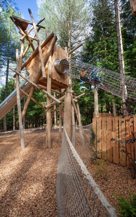 Towers | Earth Wrights Natural Playground Design, Natural Play Spaces, Natural Playgrounds, Playground Landscaping, Kids Play Spaces, Natural Playground, Playground Design, Country Park, Play Spaces