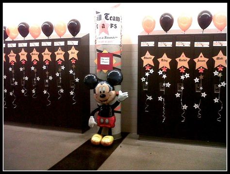 Drill team 1 Locker Room Decorations, Mickey Mouse Balloons, Drill Team, Disneyland Food, Teresa Collins, Locker Decorations, Basketball Party, Swim Mom, Baseball Quotes