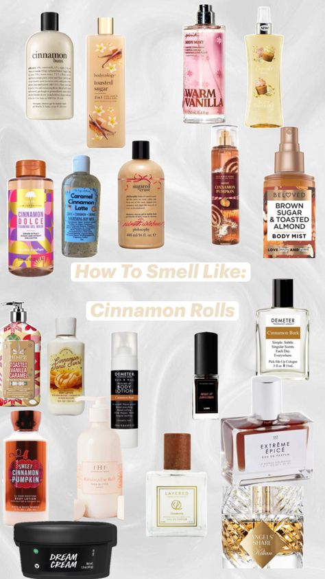 How to smell like a yummy cinnamon roll🥐🧁 Smell Like Cinnamon, Perfume Scents, Vanilla Sugar, Cinnamon Buns, Cinnamon Roll, Girly Girl, Cinnamon Rolls, Skin Care Routine, Scents