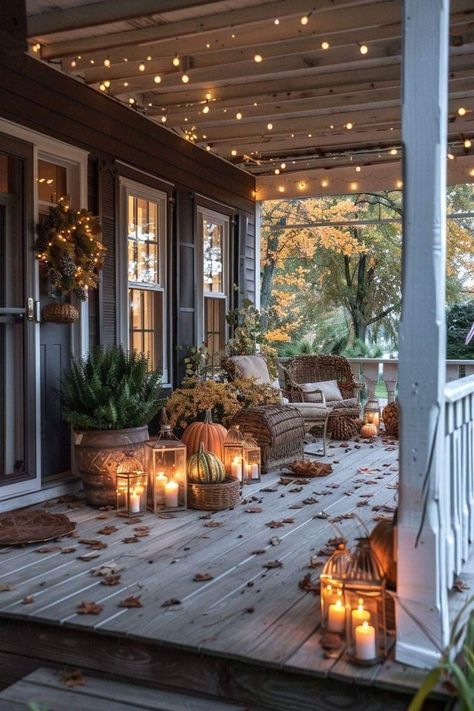 Outdoor Fall Decor Ideas, Fall Front Porch Decor Ideas, Casa Country, Fall Front Porch Decor, Fall Front Porch, Fall Outdoor Decor, Outside Living, Fall Front, Christmas Porch