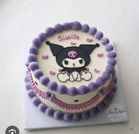 Kuromi Cake Ideas Birthdays, Kuromi Cake Ideas, Kuromi Party Ideas, Kuromi Birthday Cake, Pastel Kuromi, Kuromi Birthday Party, Kuromi Cake, Neon Birthday Cakes, Kuromi Birthday