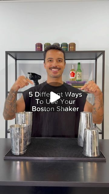 Shake & Strain Bar Sydney on Instagram: "Watch till the end — 5 different ways to use your Boston shaker!

Each bartender has their own style and way to execute ingredients using a shaker, using their own moves, making look great and enjoyable for whoever is involved. 

We from Shake & Strain bar use our skills knowing what we are doing and thinking ahead for the perfect cocktail balance, texture, temperature and presentation.

Those steps are some of the most important a bartender need to know to make everyone happy in the cocktail experience.

🍹 When shaking your cocktails think about:

Timing
Ratios
Dilution
Chill
Aeration
Balance
Execution

Not necessarily in this order, but in our opinion very important to consider all.

💡 Extra tips:

Immerse into the cocktail world with us!

Explo Bartending 101, Bartending Tips, Cocktail Experience, Boston Shaker, Mobile Bars, Bartender Drinks, Diy Cocktails, Cocktail Shaker Set, Perfect Cocktails