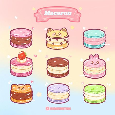 Katherine Choi on Instagram: “Macaroons💕💕 #macarons #cute #cuteart #kawaii #food #foodart #illustration #adorable #drawing #draw #食物插畫 #食べ物イラスト #rainbow #fancy” Macarons Cute, Macaroon Wallpaper, Paper Doll Template, Cute Food Drawings, Kawaii Food, Japanese Dolls, Food Drawing, Cute Easy Drawings, Sketchbook Art Inspiration