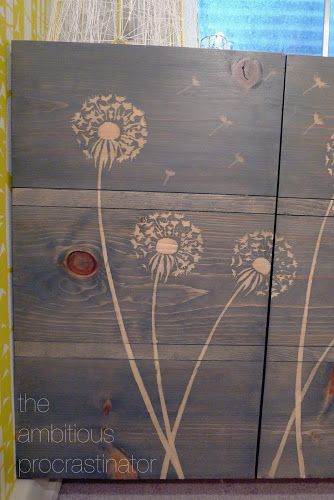 the ambitious procrastinator: How To Use a Stencil With Stain Stencil Wood, Diy Bricolage, Wood Stain, Stenciling, Wood Glue, Crafty Diy, Refinishing Furniture, Diy Projects To Try, Fencing