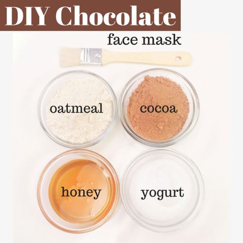 Acne Face Mask Recipe, Diy Acne Mask, Dry Skin Diy, Combination Skin Face Wash, Chocolate Face Mask, Diy Face Scrub, Mask For Dry Skin, Natural Spa, Acne Face Mask