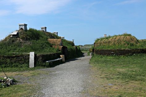 L'Anse aux Meadows L'anse Aux Meadows Newfoundland, L'anse Aux Meadows, Scandinavian Culture, Gros Morne National Park, Newfoundland Travel, Viking Village, Perfect Road Trip, New Brunswick, Boat Tours