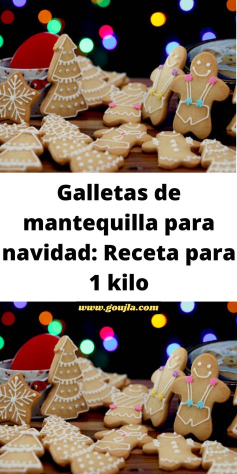 Galletas de mantequilla para navidad: Receta para 1 kilo Camila Parker, Cheesecake Cookies, Cool Anime Backgrounds, Cakepops, Baby Knitting Patterns, Gingerbread Cookies, Macarons, Waffles, Gingerbread