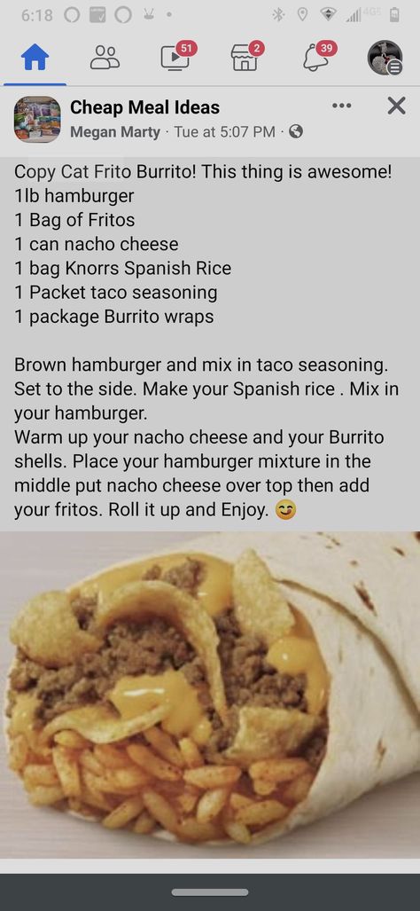 Knorr Recipes Dinners, Frito Burrito, Quick Cheap Dinner Ideas, Knorr Rice Recipes, Inexpensive Dinner Recipes, Knorr Recipes, Cheap Dinner Recipes, Cheap Dinners, Beef Recipes For Dinner