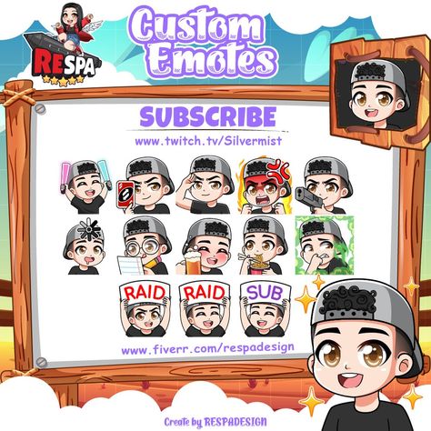 🌟✨ Custom Twitch Emotes – Cute Chibi Edition! ✨🌟 🎮 Feast your eyes on these adorable chibi emotes made for one of our fantastic streamers! 🥰 Perfect for adding charm and personality to your Twitch channel. Make your stream unforgettable with emotes your audience will adore! 💖 Why work with me? ✨ Custom-made chibi emotes tailored to your style ✨ Only $5 per emote ✨ Super fast delivery in 1 day ✨ Ready-to-upload files (112x112, 56x56, 28x28) 💡 How to order: 1️⃣ Send me your emote ideas or re... Emote Ideas, Chibi Emotes, Upload File, Twitch Emotes, Twitch Channel, Work With Me, Cute Chibi, 1 Day, Your Eyes