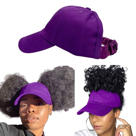 PRICES MAY VARY. 100% Cotton Elastic closure CurlCap Satin Baseball Hats for Women: Protect your natural hair and curls with a satin baseball hat that looks as good as it feels. Comfortable and smart, our hats for natural hair are the answer for every woman to achieve a natural hair style while wearing a stylish hat accessory. CurlCap is designed for women who appreciate style, convenience, and comfort and is dedicated to making all women fall in love with their curls again. Designed for versati Shoulder Haircut, Hair Aesthetics, Haircut Designs, Stylish Hats, Women Street, Hat For Women, Hair Length, Haircut Ideas, Grey Hair