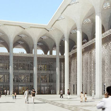 Arcade Architecture, Modern Islamic Architecture, Islamic Arch, Mosque Design, Mosque Architecture, Sacred Architecture, Religious Architecture, Graduation Project, Islamic World