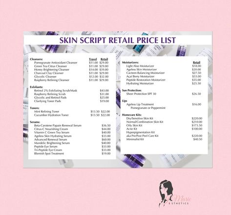 Just in case you’re curious as to how the pricing of skin script compares to other skin care lines. I absolutely love that Skin script offers professional high quality products that don’t break the bank. #skinscript #shopping #skincare #beauty #skincarespecialist #lifeisgood #glowingskin #fyp #foryourpage Skin Script Skincare, Skin Script, Divine Essence, Skin Care Specialist, Product Manual, The Bank, Glowing Skin, Just In Case, Life Is Good