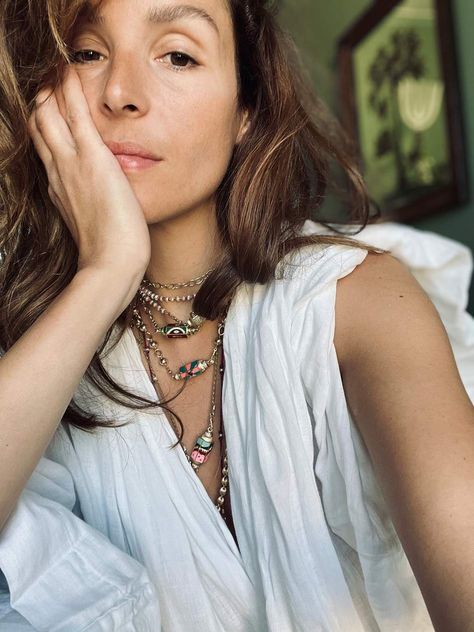 Marie Lichtenberg: The Fashion Editor Who Created The Cool Girl’s Locket | PORTER Marie Lichtenberg, Career In Fashion, Gold Pinky Ring, Simple Tshirt, Jewelry Brand, Fashion Editor, So Proud, French Fashion, Bohemian Jewelry