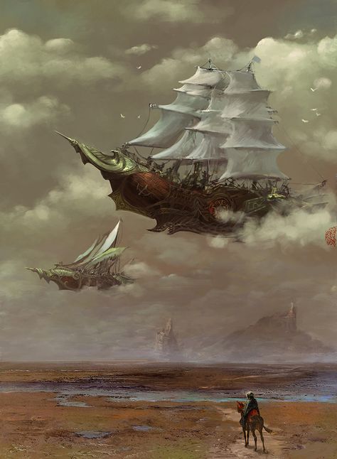 Airship Flying Ship, Steampunk Airship, Steampunk Stuff, Steampunk Tendencies, Art Steampunk, Arte Steampunk, Divination Cards, Digital Art Gallery, Virtual Museum