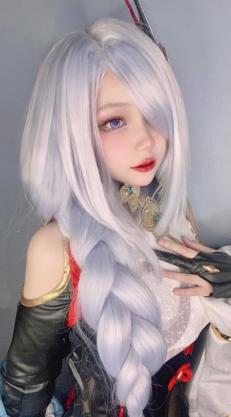 Shenhe Cosplay, Genshin Impact Cosplay, Cosplay Outfits, Anime Kawaii, Cosplay Anime, Genshin Impact, Art Reference, Make Up, Japan