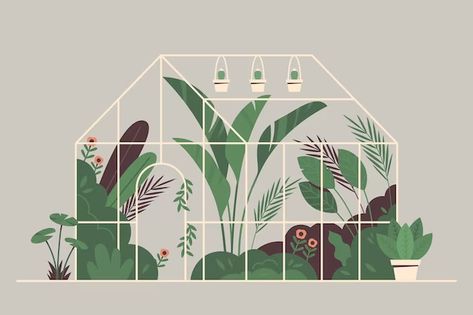 Botanical garden Vectors & Illustrations for Free Download | Freepik Garden Illustration, Garden Drawing, House Illustration, Vector Hand, Large Plants, Plant Gifts, Botanical Garden, Botany, Botanical Gardens