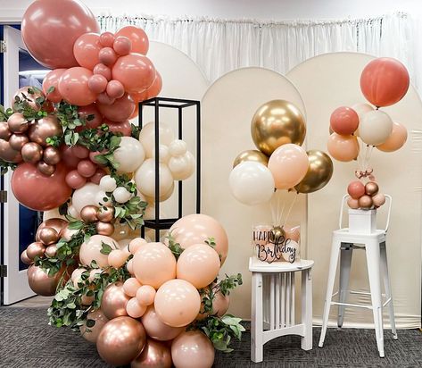 STUDIO REFRESH with a color palette we love🤍🎈💃🏽 >10ft garland (created by @emilyy.georgee >Happy Birthday Balloons in a box with a burst >Centerpiece #studio #studiorefresh #balloons #smallbusiness #bubblesandbows🎈🎀 #medinaohio #garland #bubbles #womanowned Happy Birthday Balloons, A Color, Birthday Balloons, In A Box, Our Love, A Box, Color Palette, Balloons, Happy Birthday