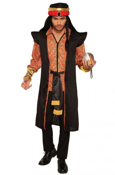 Fortune Teller Male Adult Costume Male Fortune Teller, Fortune Teller Outfit, Fortune Teller Costume, 1001 Nights, Men's Robes, Fortune Teller, Plus Size Designers, Plus Size Shopping, Hallows Eve