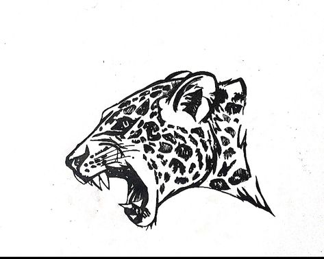 jaguar head sketch Jaguar Tattoo Simple, Brazilian Tattoo Ideas Brazil, Jaguar Drawing Sketches, Jaguar Head Tattoo, Leopard Head Tattoo, Belize Tattoo, Jaguar Sketch, Jaguar Tattoo Design, Jaguar Drawing