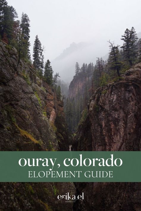 Colorado is a stunning backdrop for an elopement, and Ouray is the perfect destination wedding location. Use this ultimate guide to a Ouray elopement to plan your dream destination wedding. For more elopement and wedding planning tips & information, visit erikaelphotography.com. Ouray Colorado Wedding, Ouray Colorado Elopement, Ouray Elopement, Ridgeway Colorado, Adventure Wedding Photography, Colorado Destination Wedding, Unique Elopement, Ouray Colorado, Carolina Mountains