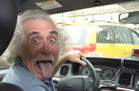 crazy gangster taxi | And the cab driver said Oh My God…. Ron Perlman, Weird Look, Penn Station, Patrick Stewart, Elijah Wood, Cab Driver, Funny Pix, Danny Devito, Mark Hamill