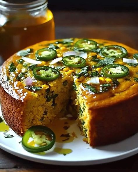 Mexican Street Corn Cornbread, Cornmeal Breakfast Recipes, Witch Dinner Recipes, Jalapeno Bread Recipes, Recipes With Honey, Jalapeno Cornbread Recipe, Jalapeño Cornbread, Ultimate Breakfast, Honey Glaze