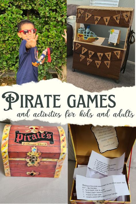 Pirate Games For Kids, Playdate Ideas, Pirate Party Games, Fourth Birthday Party, Fairy Games, Pirate Activities, Jake And The Neverland Pirates, Pirate Fairy, Princess Games