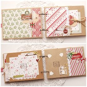 Diy Mini Album Tutorial, Christmas Diary, Christmas Journaling, Christmas Journals, The Clique, Christmas Scrapbook Pages, Mini Albums Scrap, Christmas Layouts, Christmas Arts And Crafts