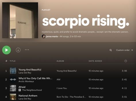 Scorpio Rising Appearance, Scorpio Rising Outfits, Scorpio Playlist, Scorpio Rising Aesthetic Outfits, Ascendant Scorpio, Scorpio Rising Aesthetic, Scorpio Music, Rising Aesthetic, Scorpio Rising