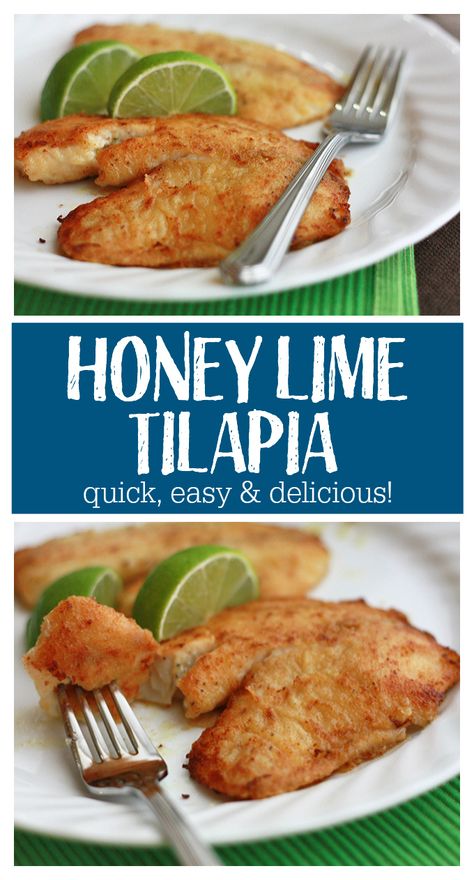 Honey Lime Tilapia, Fish Tilapia, Super Recipes, Fried Tilapia, Recipes Fish, Tilapia Recipes, Fish Dinner, Honey Lime, Food Diy