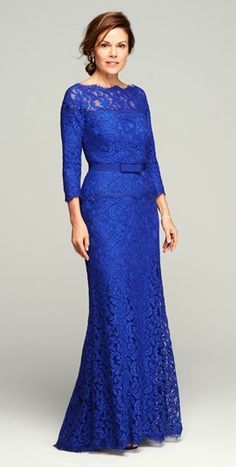 Beautiful blue mother-of-the-bride gown! Sukienki Maksi, Best Evening Dresses, Gaun Koktail, Afrikaanse Mode, Mother Of Groom Dresses, Bride Groom Dress, Mob Dresses, فستان سهرة, Bride Gowns