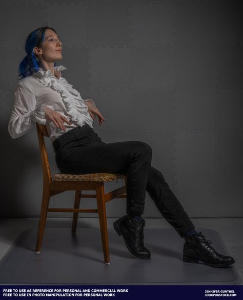 Regal Reference Poses, Polite Poses Reference, Stock Photo Pose Reference, Leaning In Chair Pose Reference, Prince Reference Pose, Steampunk Pose Reference, Villain Sitting Pose, Open Shirt Reference, Interrogation Pose Reference