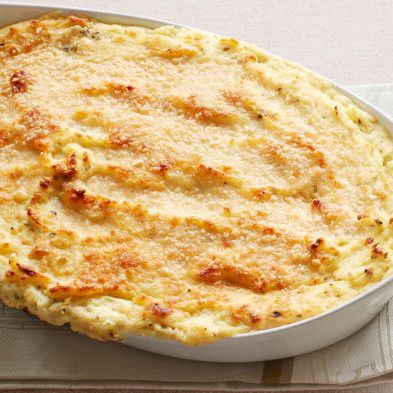 Goat Cheese Mashed Potatoes by Ina Garten Goat Cheese Mashed Potatoes, Sweet Potatoes With Goat Cheese, Goat Cheese Mashed Potatoes Ina, Sweet Potatoes And Goat Cheese, Potatoes Goat Cheese, Sweet Potato Goat Cheese, Cheese Mashed Potatoes, Parmesan Cheese Potatoes, Cheese Potatoes