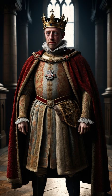 Royal Cape King, Emperor Clothes, King Attire, King Cape, King Outfits, Royal Cape, King Of England, King Outfit, Medieval Clothes