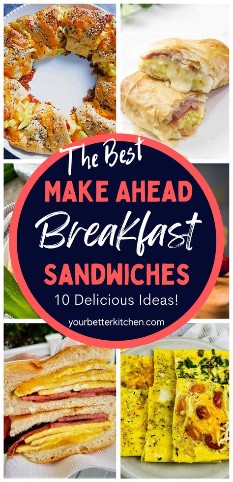 Hawaiian Roll Breakfast, Make Ahead Breakfast Sandwiches, Sheet Pan Eggs, Crepe Recipe Savory, Bagel Sandwiches, Bagel Breakfast Sandwich, Breakfast Slider, Breakfast Sandwich Recipes, Make Ahead Breakfast Sandwich