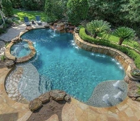 Pool Decking Ideas, Pool Decking, Decking Ideas, Dream Backyard Pool, Pools Backyard Inground, Luxury Swimming Pools, Lagoon Pool, Pools Backyard, Pool Swimming