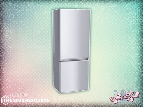 Free Modern Fridge CC Sims 4 Cc Fridges, Sims4 Cc Fridge, Sims 4 Cc Kitchen Fridge, Sims 4 Fridge Cc, Modern Fridge, Kitchen Cooktop, Sims 4 Kitchen, Urban Kitchen, Kitchen Fridges