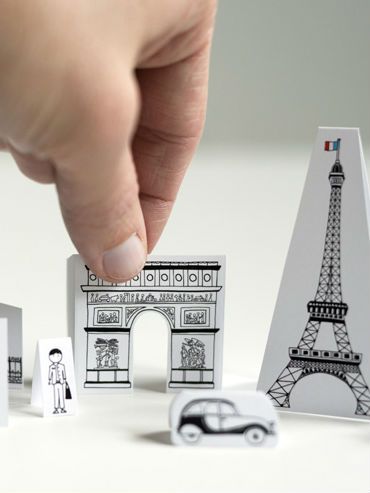 12 free printable toys for kids - Today's Parent France For Kids, France Craft, Paris Crafts, Printable Toys, French Crafts, Paris Birthday Parties, Geography For Kids, Flag Crafts, French Activities