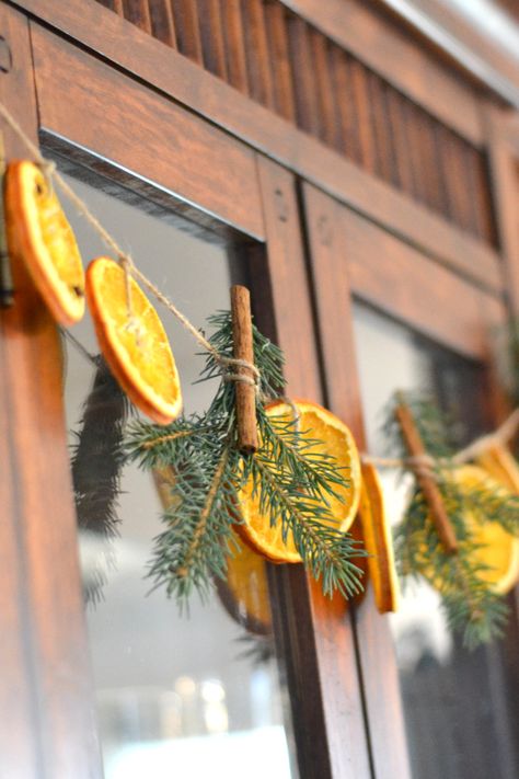 Dried Orange Garland, Orange Christmas, Christmas Crafts For Adults, Deco Nature, Orange Decor, Dried Oranges, Orange Garland, Natural Christmas, Easy Christmas Crafts