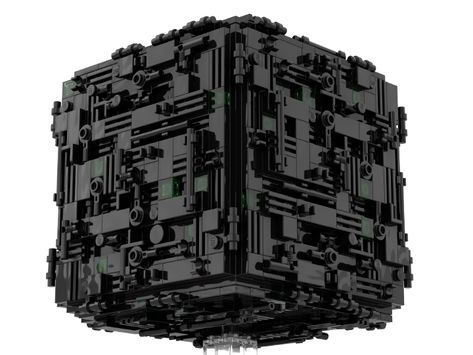 Borg Cube from BrickLink Studio Borg Cube, Resistance Is Futile, Lego, Ships, Design