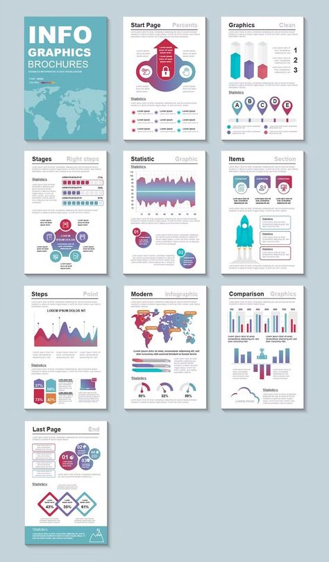 Presentation Infographic Brochure Template AI, EPS, PDF, SVG Infographic Brochure, Infographic Layout, Brochure Design Template, Data Visualization, Brochure Template, Infographic Design, Vector Design, Design Template, Graphic Card